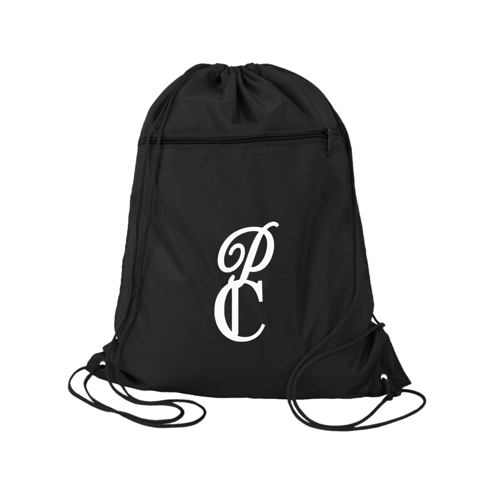 P & C Black  Q-Tees - Polyester Cinchpack