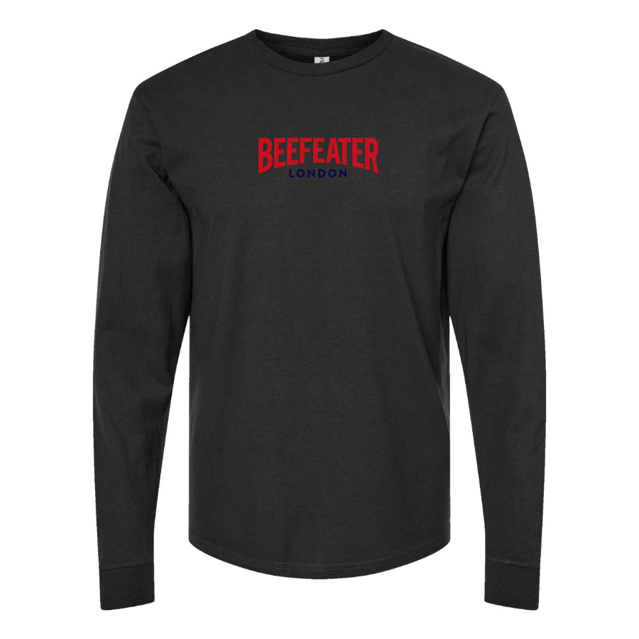 Men's Beefeater Logo Cotton Long Sleeve T-Shirt
