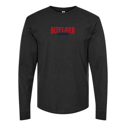 Men's Beefeater Logo Cotton Long Sleeve T-Shirt