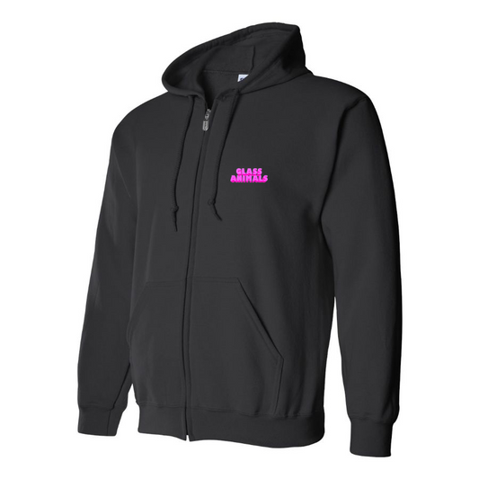 Men's Glass Animals Logo Zipper Hoodie