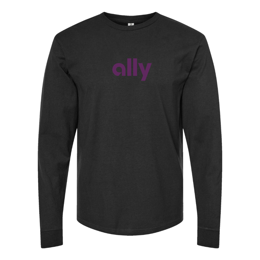 Men's Ally Financial Logo Cotton Long Sleeve T-Shirt