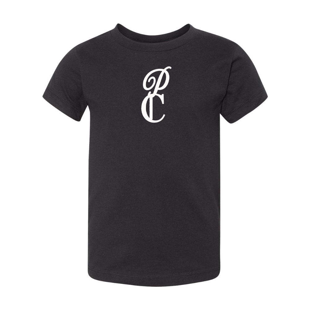 P & C Black BELLA  CANVAS Toddler Jersey Tee
