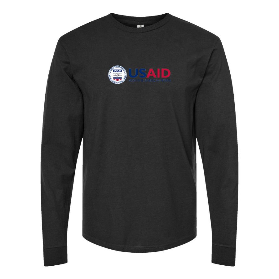 Men's  USAid Cotton Long Sleeve T-Shirt