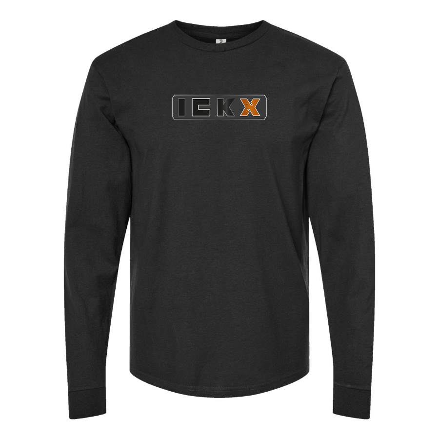 Men's ICKX Logo Cotton Long Sleeve T-Shirt