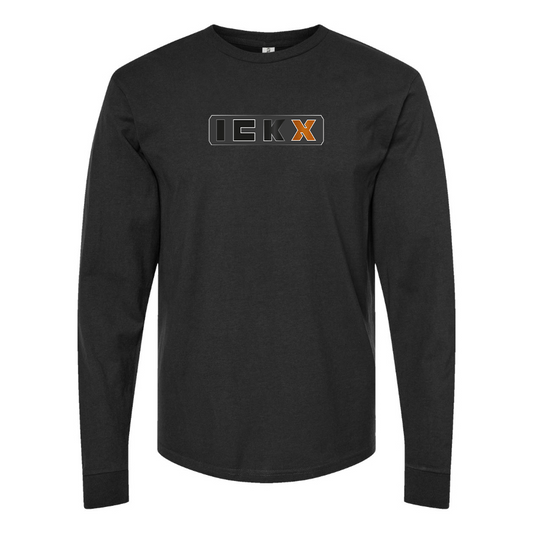 Men's ICKX Logo Cotton Long Sleeve T-Shirt
