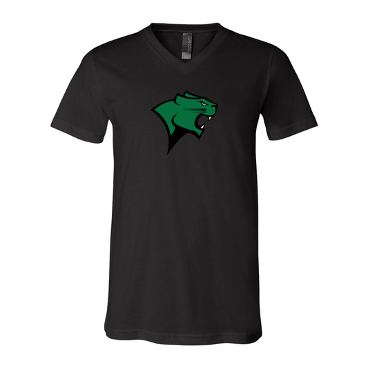Chicago State Cougars BELLA  CANVAS - Jersey V-Neck T-Shirt