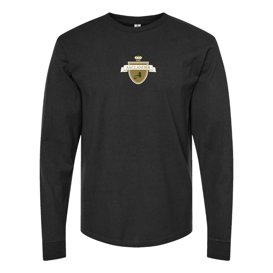 Men's Aaglander Logo Cotton Long Sleeve T-Shirt