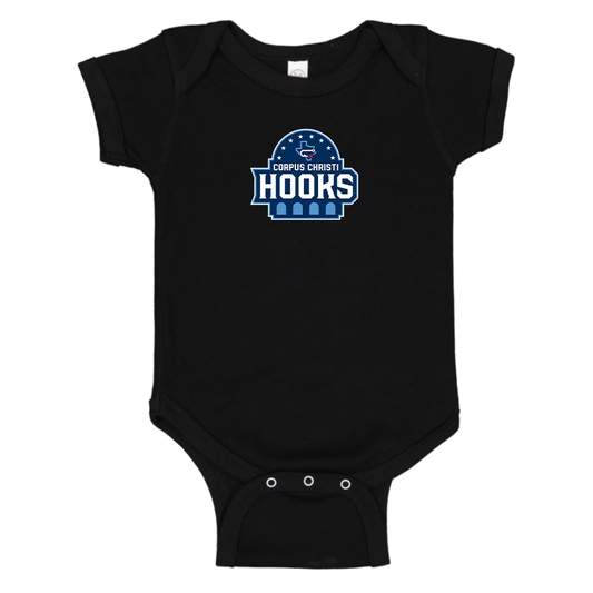 Corpus Christi Hooks Logo Baby Onesie Romper