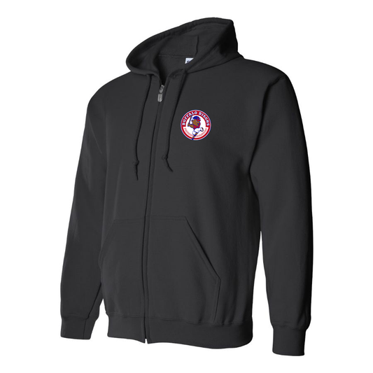 Men's Buffalo Bisons Logo Zipper Hoodie