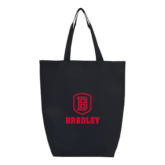 Bradley Braves Q-Tees Non-Woven Gusset Bottom Tote