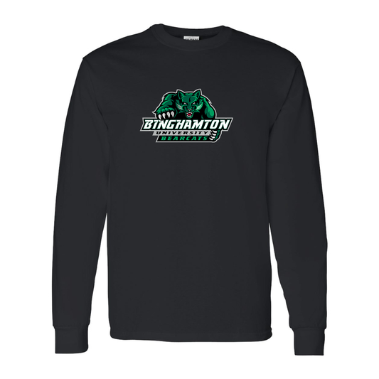 Men's Binghamton Bearcats Gildan Heavy Cotton Long Sleeve T-Shirt