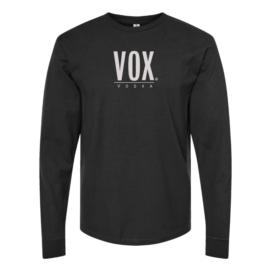 Men's Vox Logo Cotton Long Sleeve T-Shirt