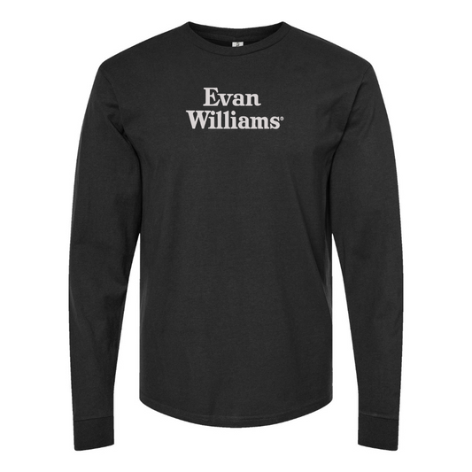Men's Evan Williams Logo Cotton Long Sleeve T-Shirt