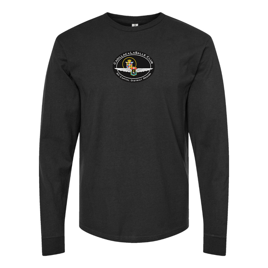 Men's Cadillac and Lasalle Club Logo Cotton Long Sleeve T-Shirt