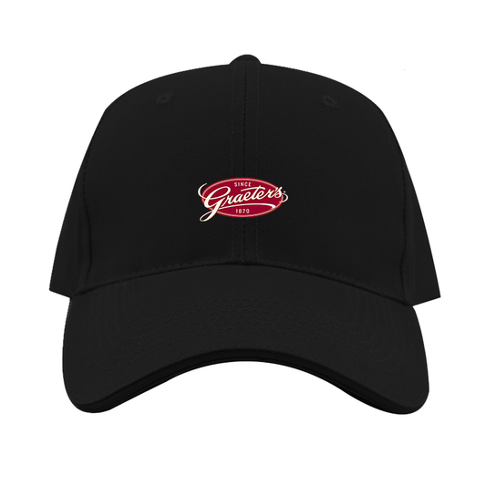 Graeters Logo  Dad Baseball Cap Hat