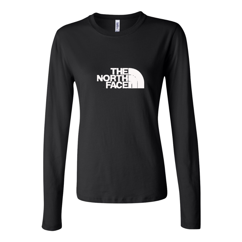 BELLA CANVAS Women’s The North Face Black  Jersey Long Sleeve Tee