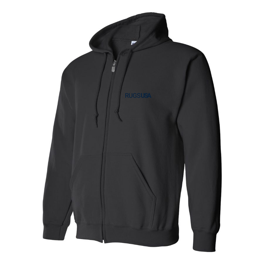 Men's RugsUSA Logo Zipper Hoodie