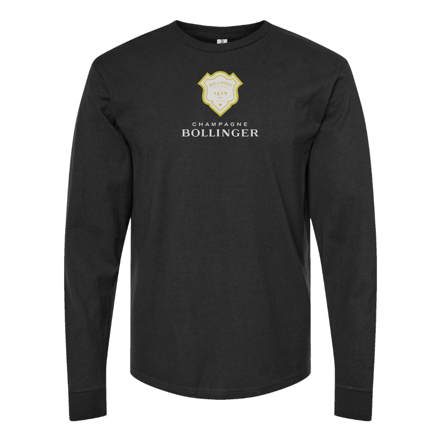 Men's Bollinger Logo Cotton Long Sleeve T-Shirt