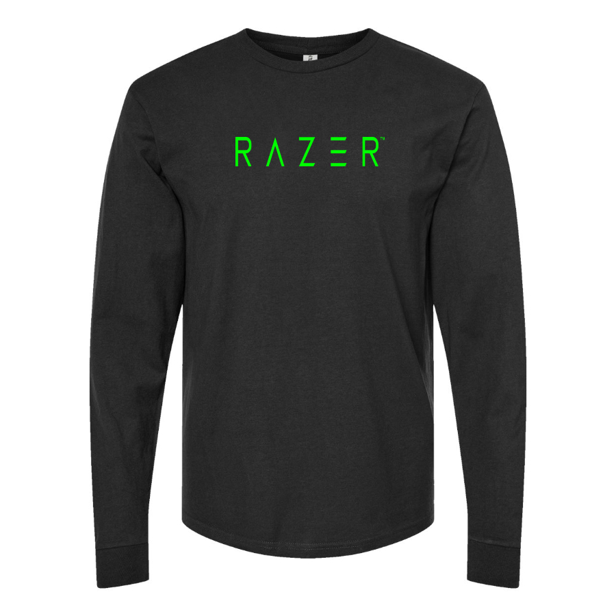 Men's Raze Logo Cotton Long Sleeve T-Shirt