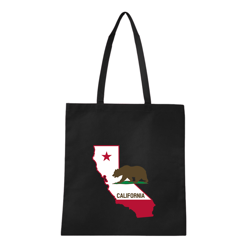 California Bear Map Q-Tees Non-Woven  Tote