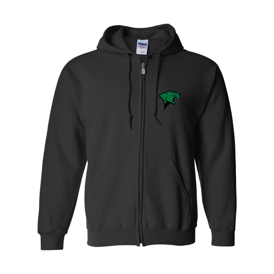 Men's Chicago State Cougars  Gildan  Heavy Blend Full Zip Hooded Sweatshirt
