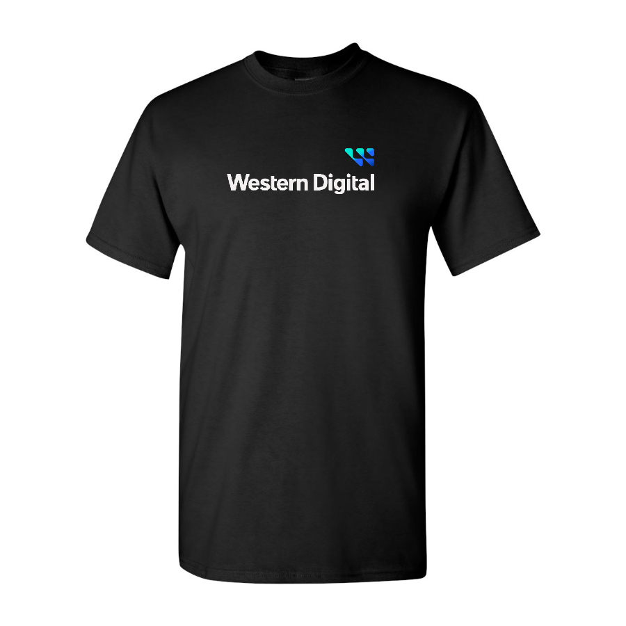 Men's Western Digital Logo Cotton T-Shirt