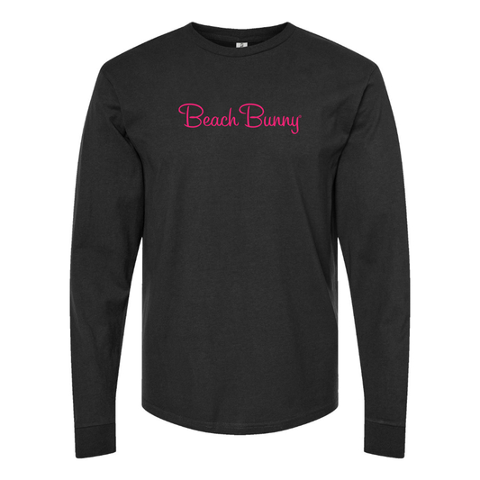 Men's Beach Bunny Logo Cotton Long Sleeve T-Shirt