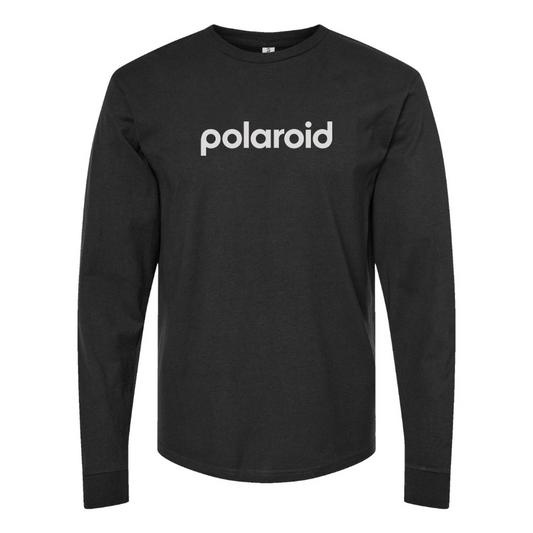 Men's Polaroid Logo Cotton Long Sleeve T-Shirt