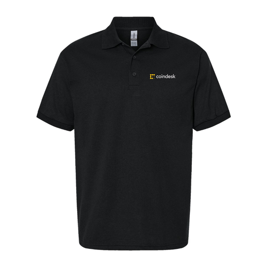 Men's CoinDesk Logo Dry Blend Polo