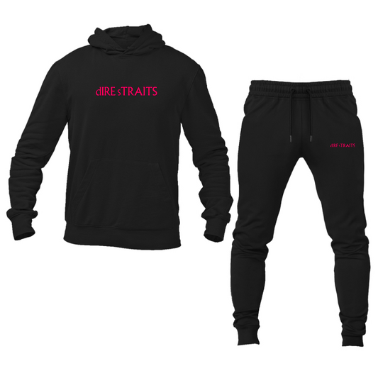 Men's Dire Straits Logo Hoodie Joggers Set