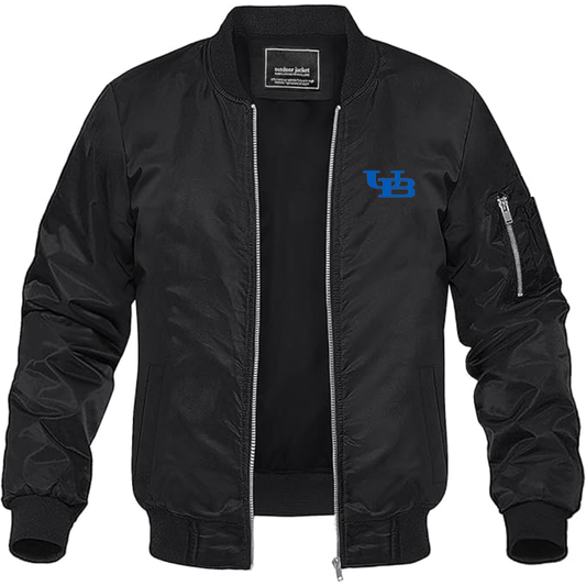 Men's Buffalo Bulls  Lightweight Bomber Jacket Windbreaker Softshell Varsity Jacket Coat