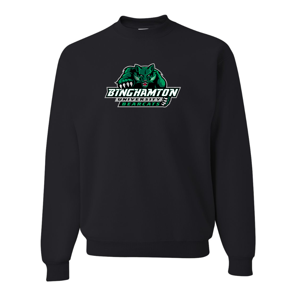 Men's Binghamton Bearcats JERZEES NuBlend Crewneck Sweatshirt