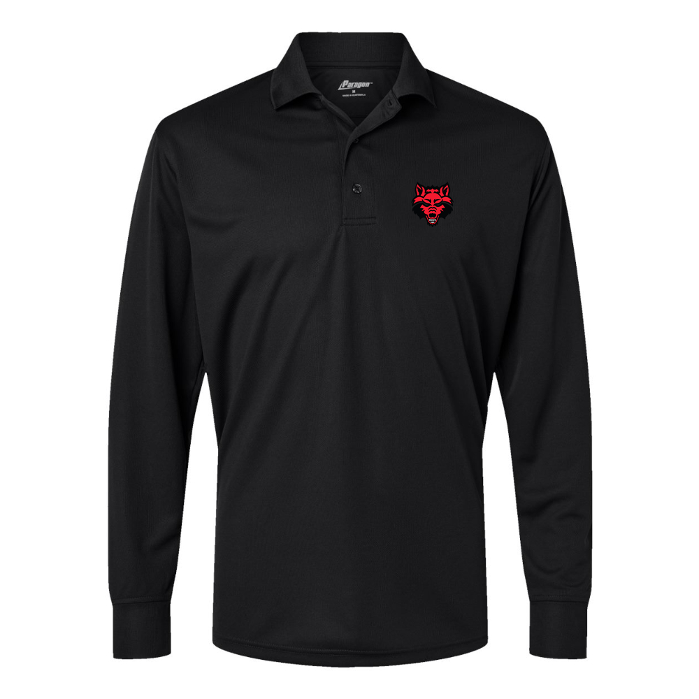 Men's Arkansas State Red Wolves Paragon Prescott Long Sleeve Polo