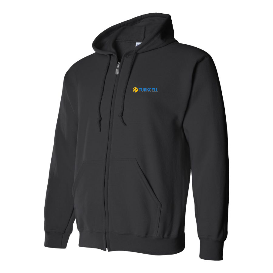 Men's TurkCell Logo Zipper Hoodie