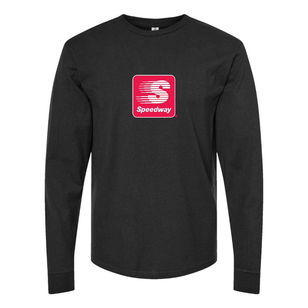 Men's Speedway Gas Station  Logo Cotton Long Sleeve T-Shirt