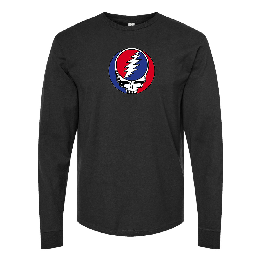 Men's Gratefu Dead Logo Cotton Long Sleeve T-Shirt