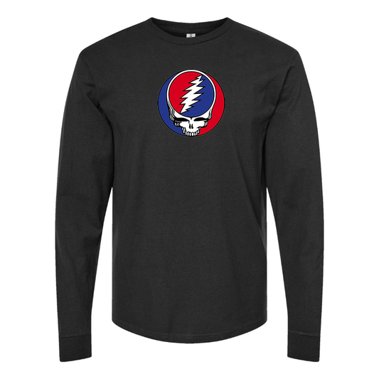 Men's Gratefu Dead Logo Cotton Long Sleeve T-Shirt