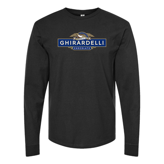 Men's Ghirardell Logo Cotton Long Sleeve T-Shirt