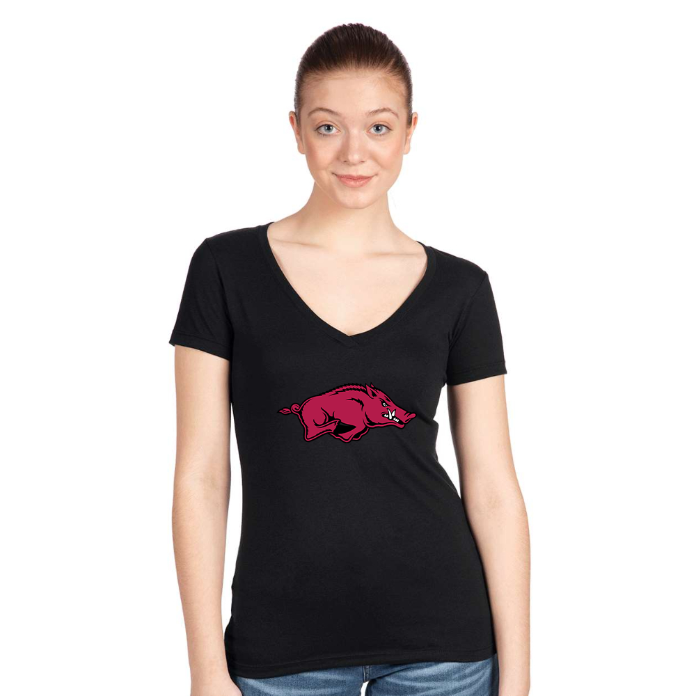 Women's   Arkansas Razorbacks Next Level V-Neck T-Shirt