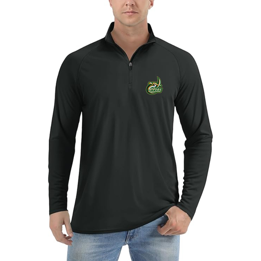 Men's Charlotte 49ers Lightweight Quarter-Zip Athletic Shirt Long Sleeve Performance Wear