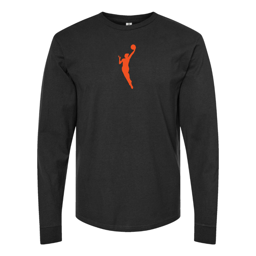 Men's WNBA Symbol Logo Cotton Long Sleeve T-Shirt