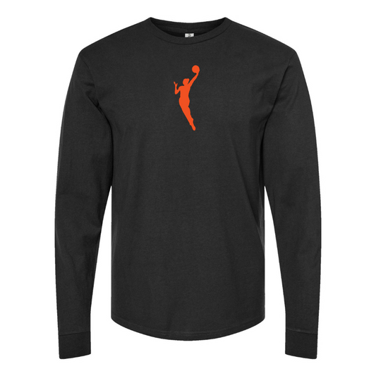 Men's WNBA Symbol Logo Cotton Long Sleeve T-Shirt