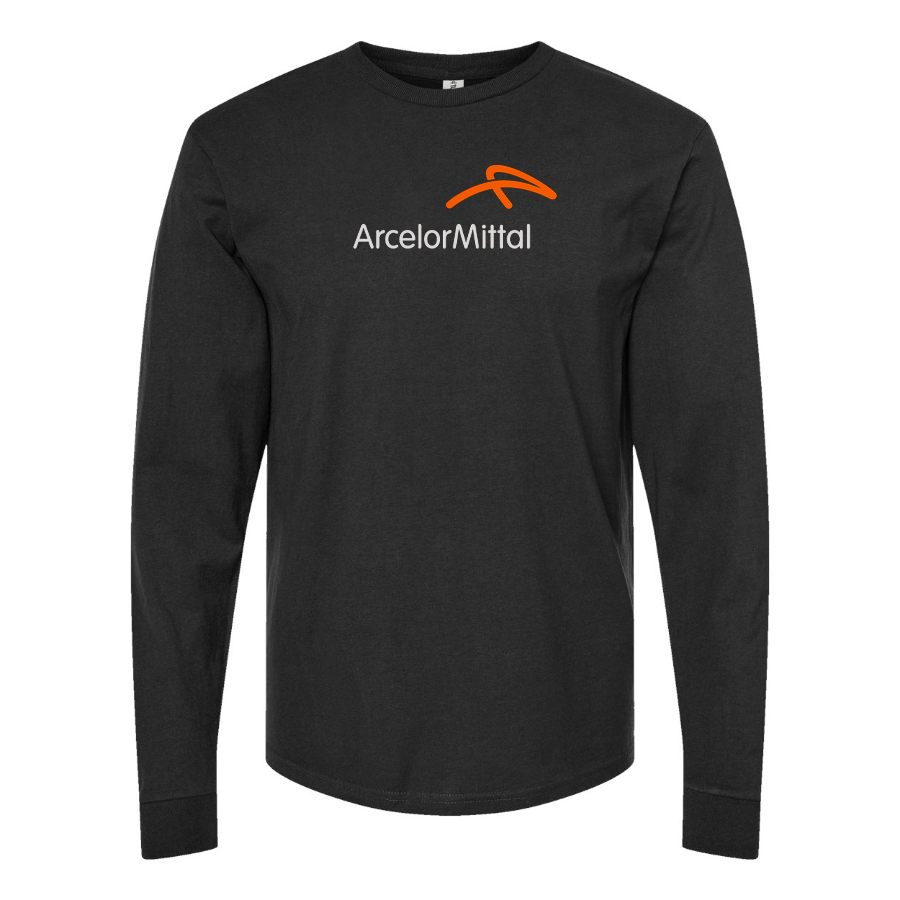Men's Arcelormittal Logo Cotton Long Sleeve T-Shirt