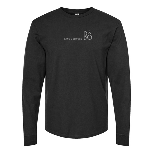 Men's Bang and Olufsen Logo Cotton Long Sleeve T-Shirt