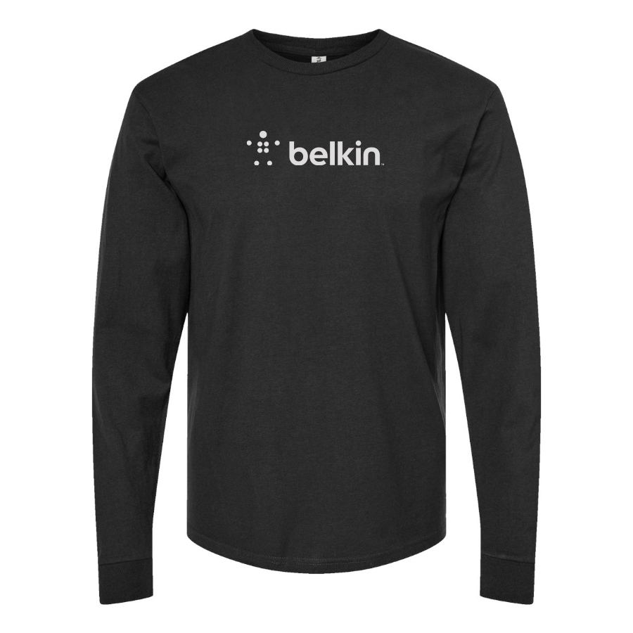 Men's Belkin Logo Cotton Long Sleeve T-Shirt