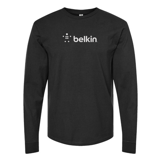 Men's Belkin Logo Cotton Long Sleeve T-Shirt