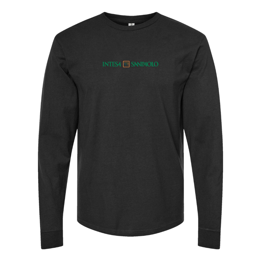 Men's  Intesa  Logo Cotton Long Sleeve T-Shirt