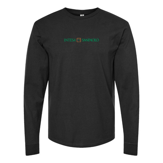 Men's  Intesa  Logo Cotton Long Sleeve T-Shirt