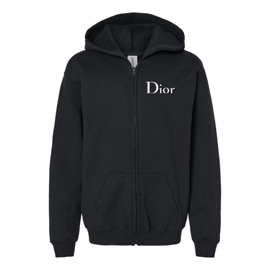 Youth Dior Gildan Heavy Blend Full Zip Hooded Sweatshirt