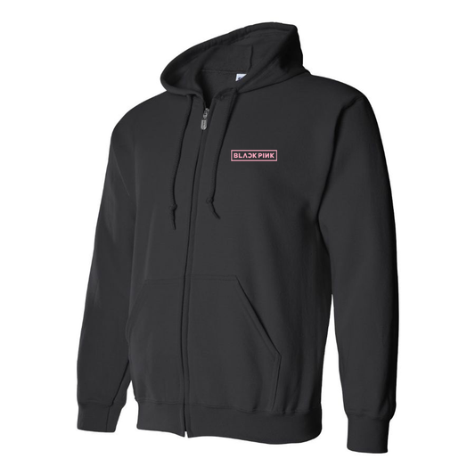Men's  Blackpink Logo Zipper Hoodie